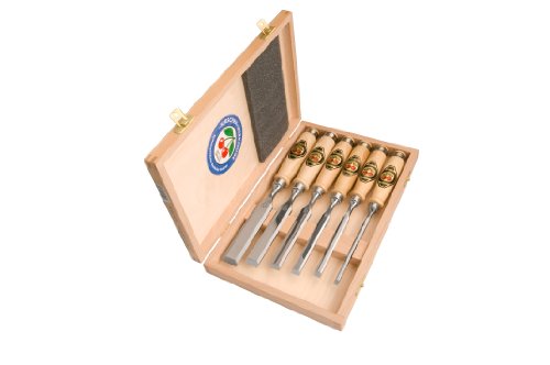 Kirschen 1101000 6-Piece Chisel Set in Wood Box