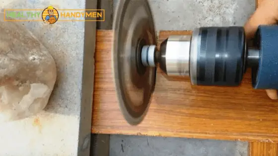 Cutting Wood using a Drill Machine